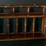 Vintage rattan shelf