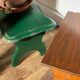2 vintage wooden bar stools