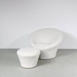 Pierre Paulin “Mushroom” Chair with Stool for Artifort, Netherlands 1960