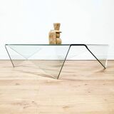 Origami molded glass coffee table
