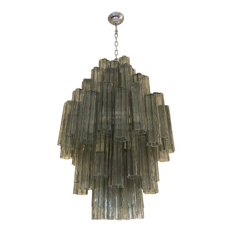 Contemporary Modern "Tronco" Murano Glass Sputnik Chandelier Venini Style