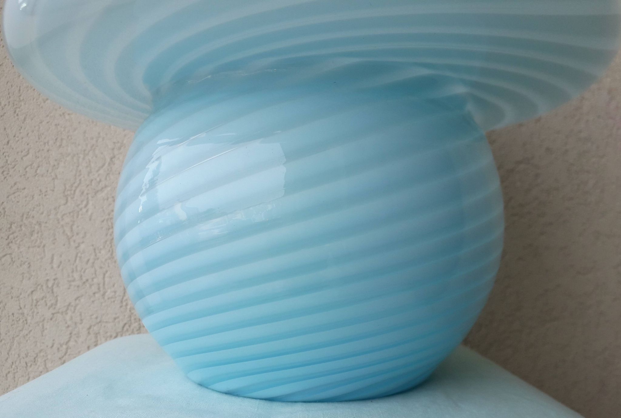Lampe champignon en verre Murano