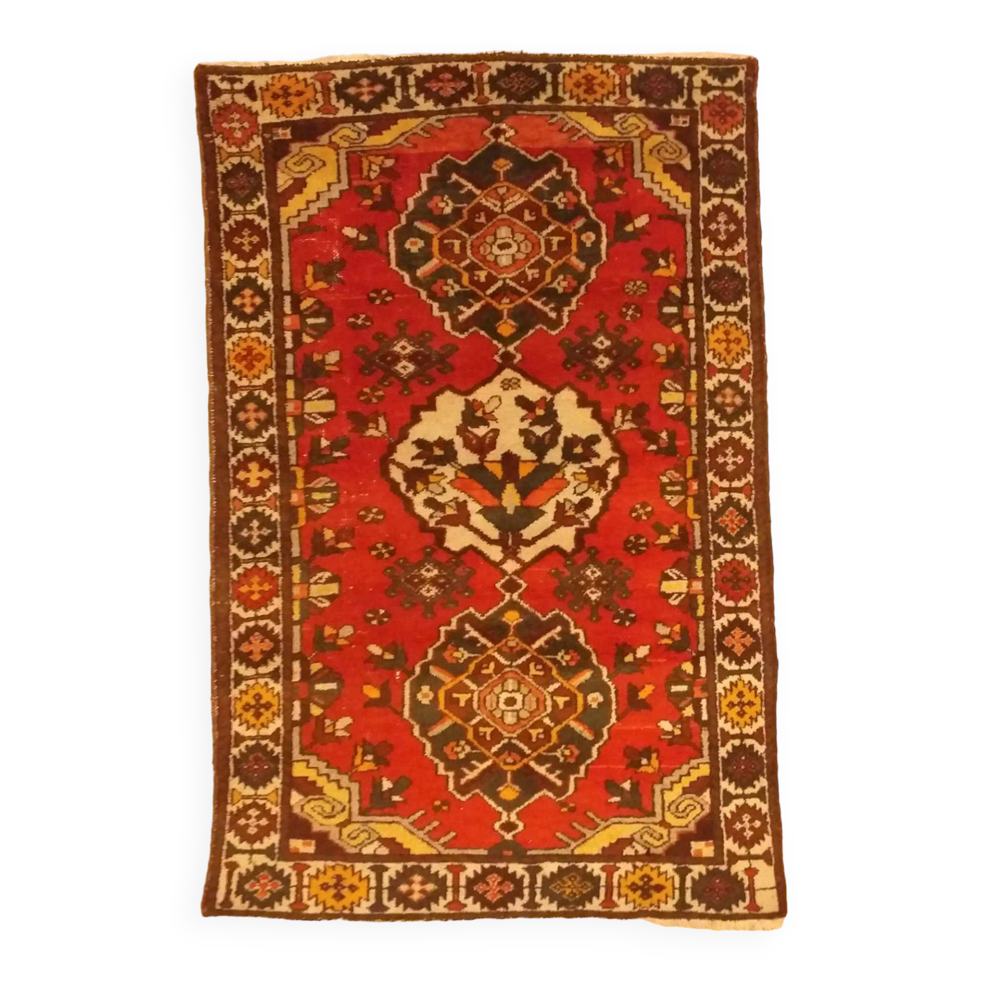 Handmade Persian Hamadan rug 200x132cm