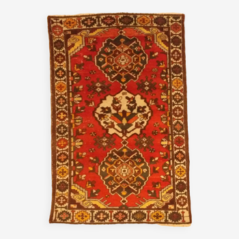 Handmade Persian Hamadan rug 200x132cm