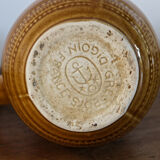 Digoin pitcher, mustard yellow