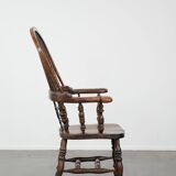 Antique English Highback Windsor Chair from the 18th Century