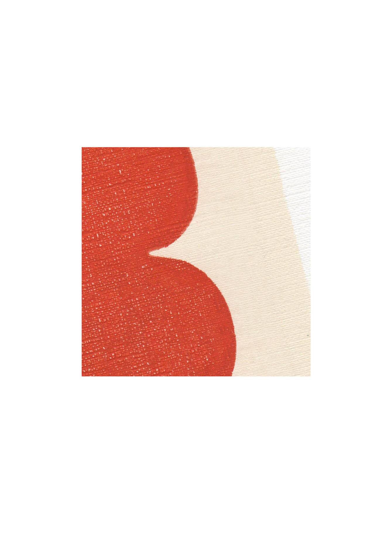 Abstract painting - twist - reddish-orange signed Eawy