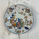 Flat plate in earthenware with polychrome decoration in Rouen style