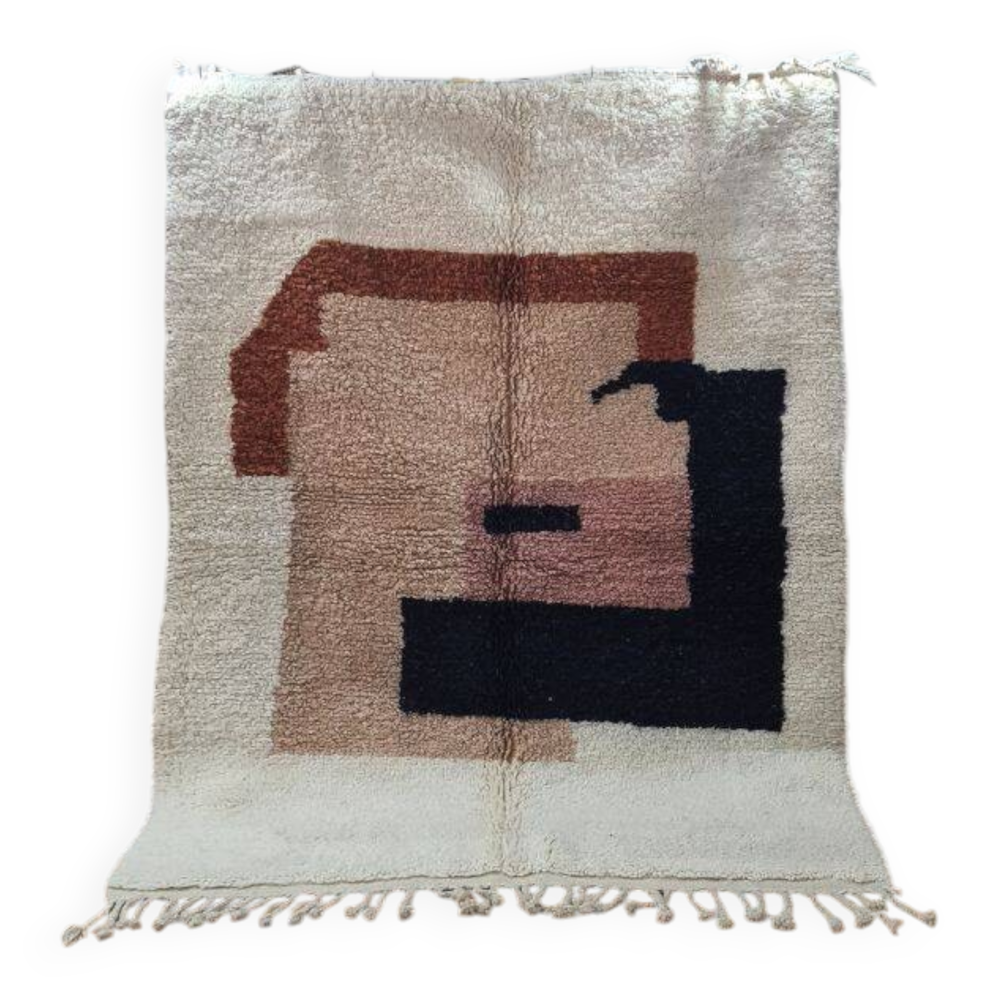 Handmade Berber wool rug 250x150 cm