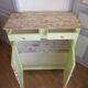 Buffet green almond massive parisienbois vintage