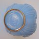 Art Deco vase in molded and pressed opaline. Stamped CLA France décor of Birds