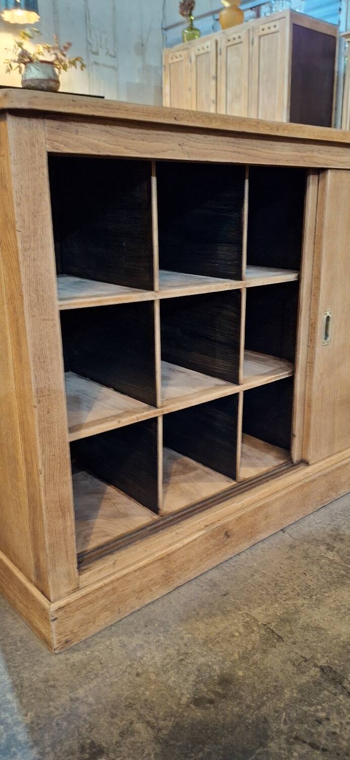 Low sideboard with sliding doors