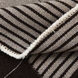 8x10 Contemporary Gray Black Vintage Kilim Rug, 225x325Cm