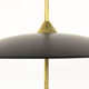 Pair of Italian chandeliers in brass and metal lacquered black