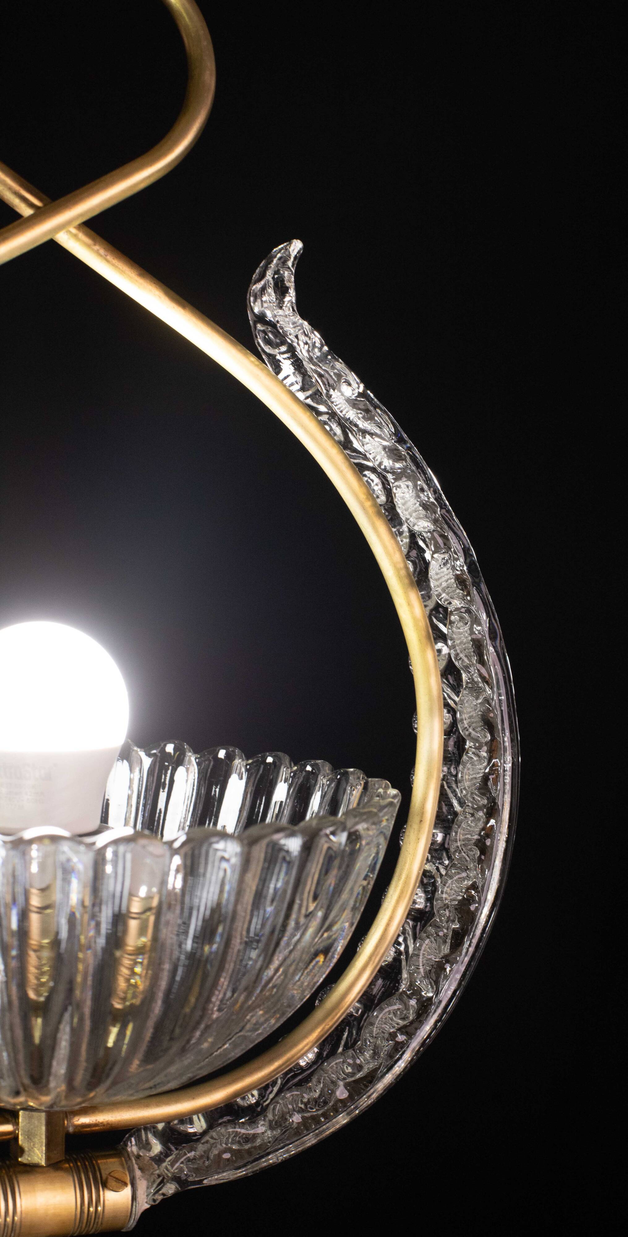 Élégant lustre Art Déco Barovier et Toso, années 1940