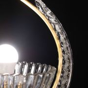 Elegant Art Deco Barovier and Toso chandelier, 1940s