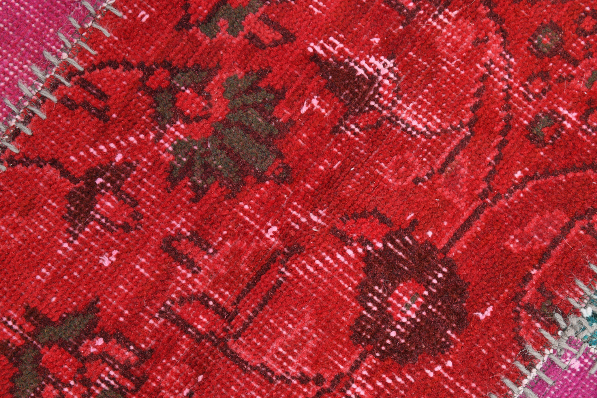 7x10 distressed multicolor vintage rug 303x213cm