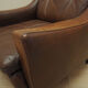 Brown leather armchair, Danish design, 1960s, designer: Edmund Jørgensen