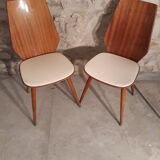 Pair of Max Bill Modernist Chairs for Baumann 1960