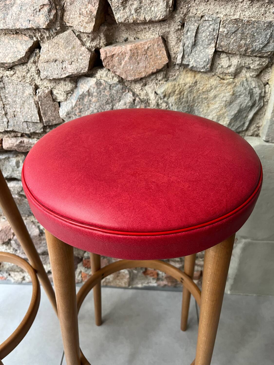 Pair of tapered leg bar stools