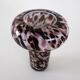 Glass leopard print vase, Italian design, 1970s, made in Italy