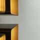 Vintage RAAK wall light, P1445, metal and brown ABS, Netherlands, 1970