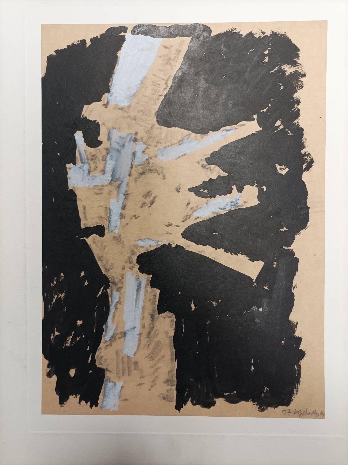 Marie-Paule Duault, abstract drawing, 1957