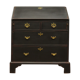 Meuble secrétaire peint en noir