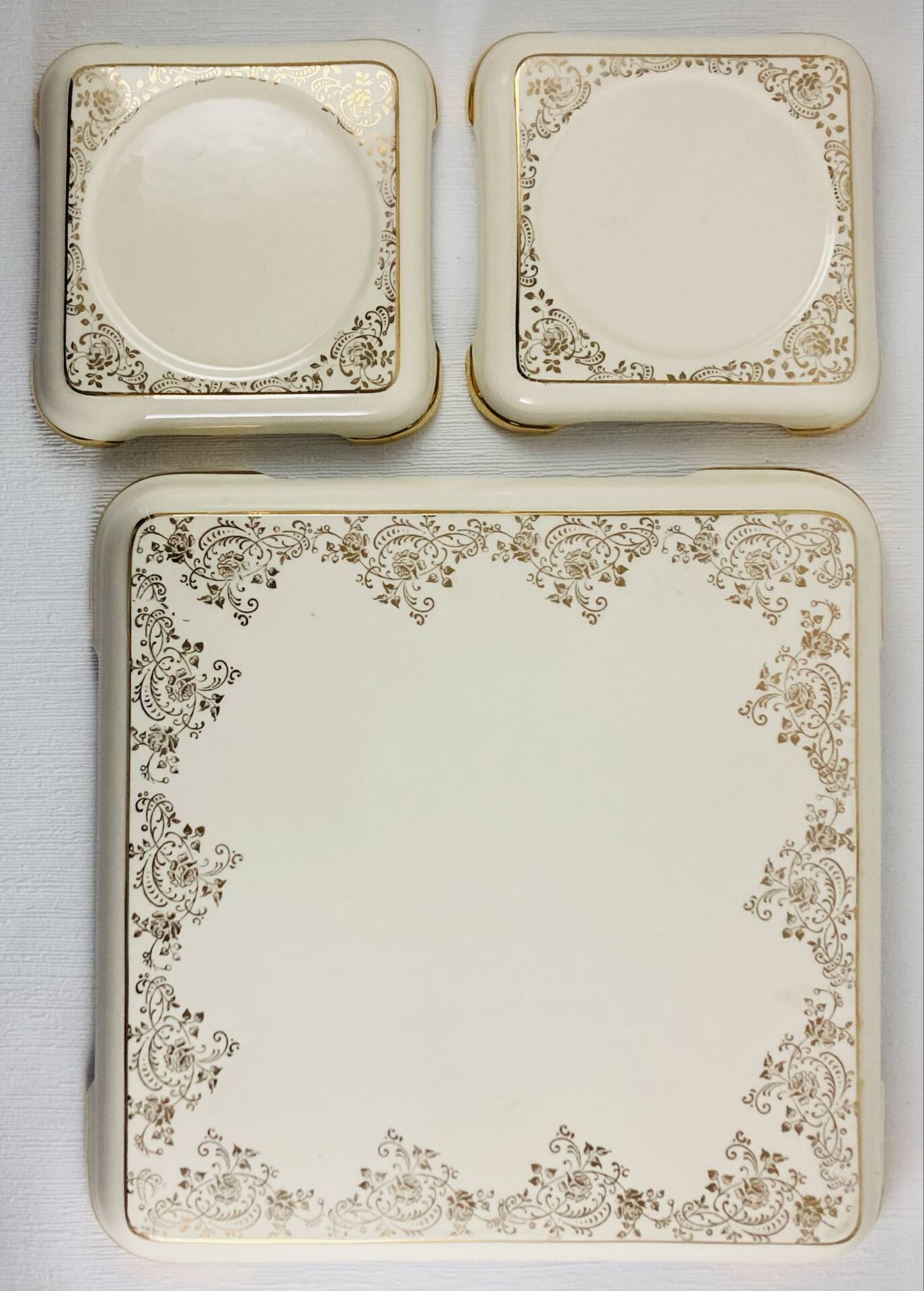 Trivet / Bottles Villeroy & Boch Gold Mettlach Saar 47-56