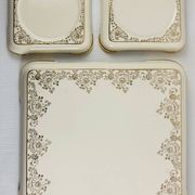 Trivet / Bottles Villeroy & Boch Gold Mettlach Saar 47-56