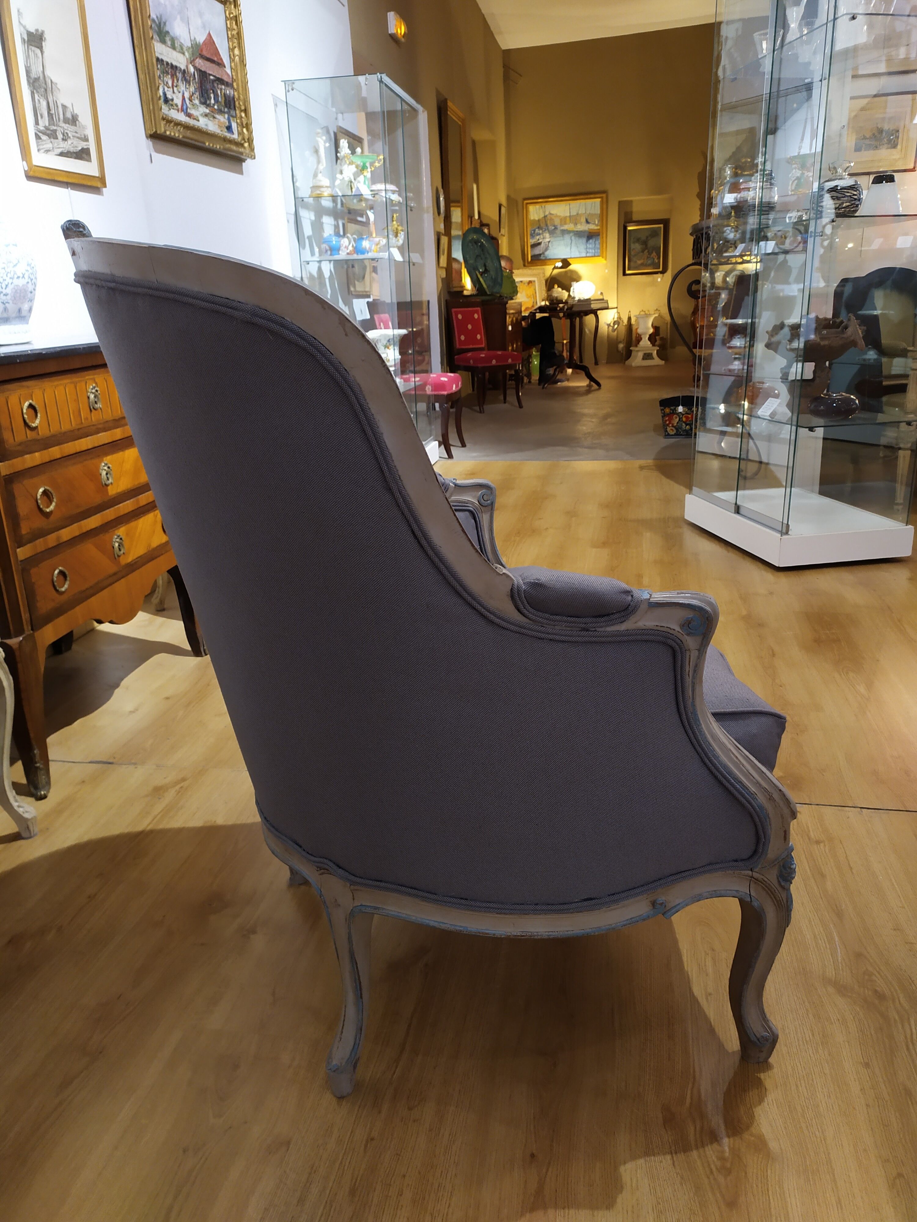 Paire de bergères de style Louis XV