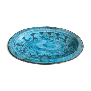 plat ovale en céramique