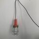 Vintage orange bakelite glass lamp - 25 cm
