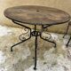 Outdoor wrought iron table + 4 chairs