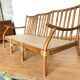 Banquette rotin vintage