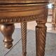 Tabouret de piano en bois doré