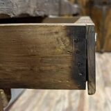 19th century solid wood workshop console or workbench