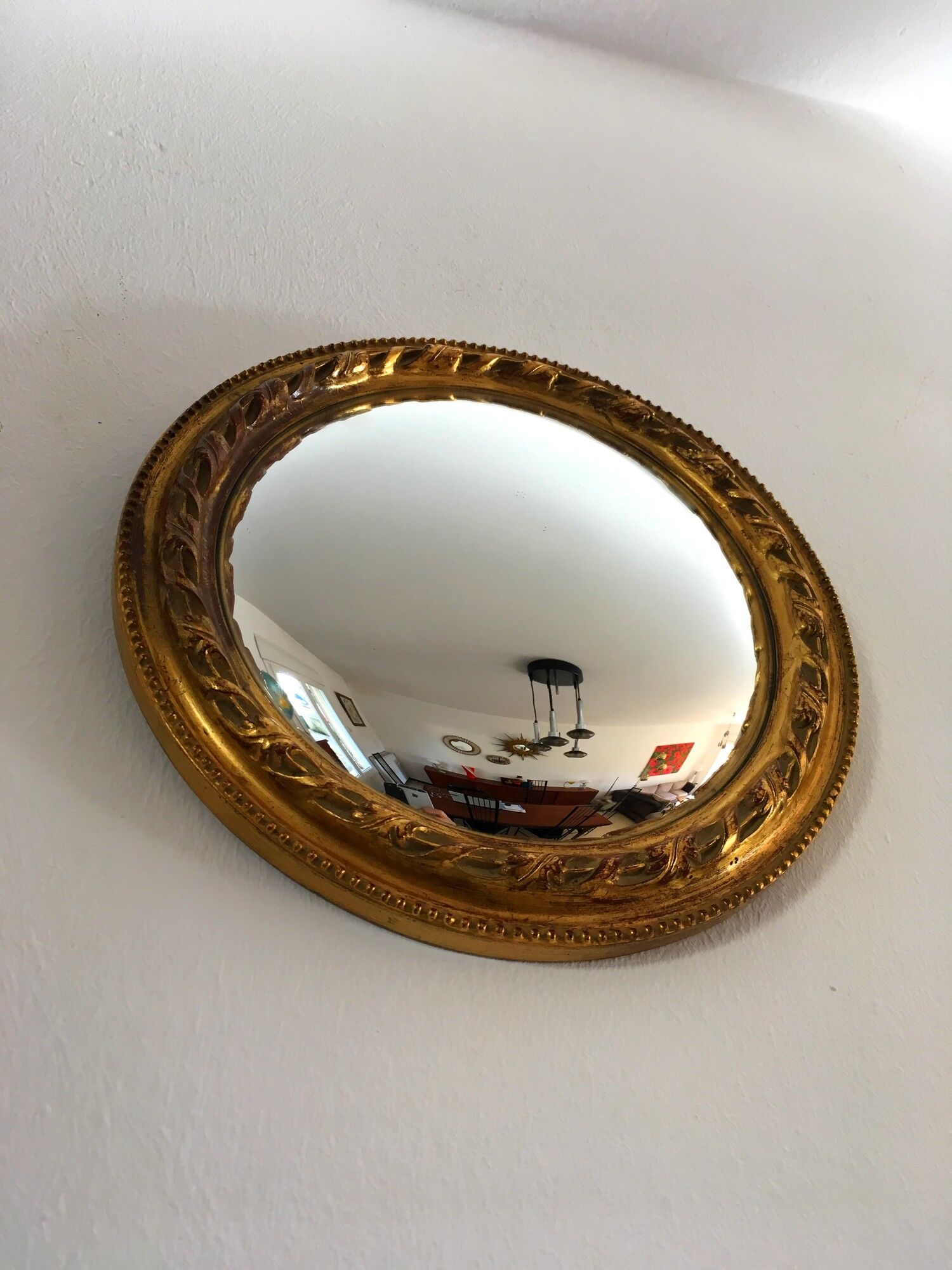 Mirror witch vintage 60s 30x23cm