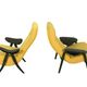 Theo Ruth pour les chaises Artifort Modèle 107 et 137 en Hallingdal Kvadrat.