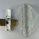 Applique murale kaiser lumières laiton verre espace âge