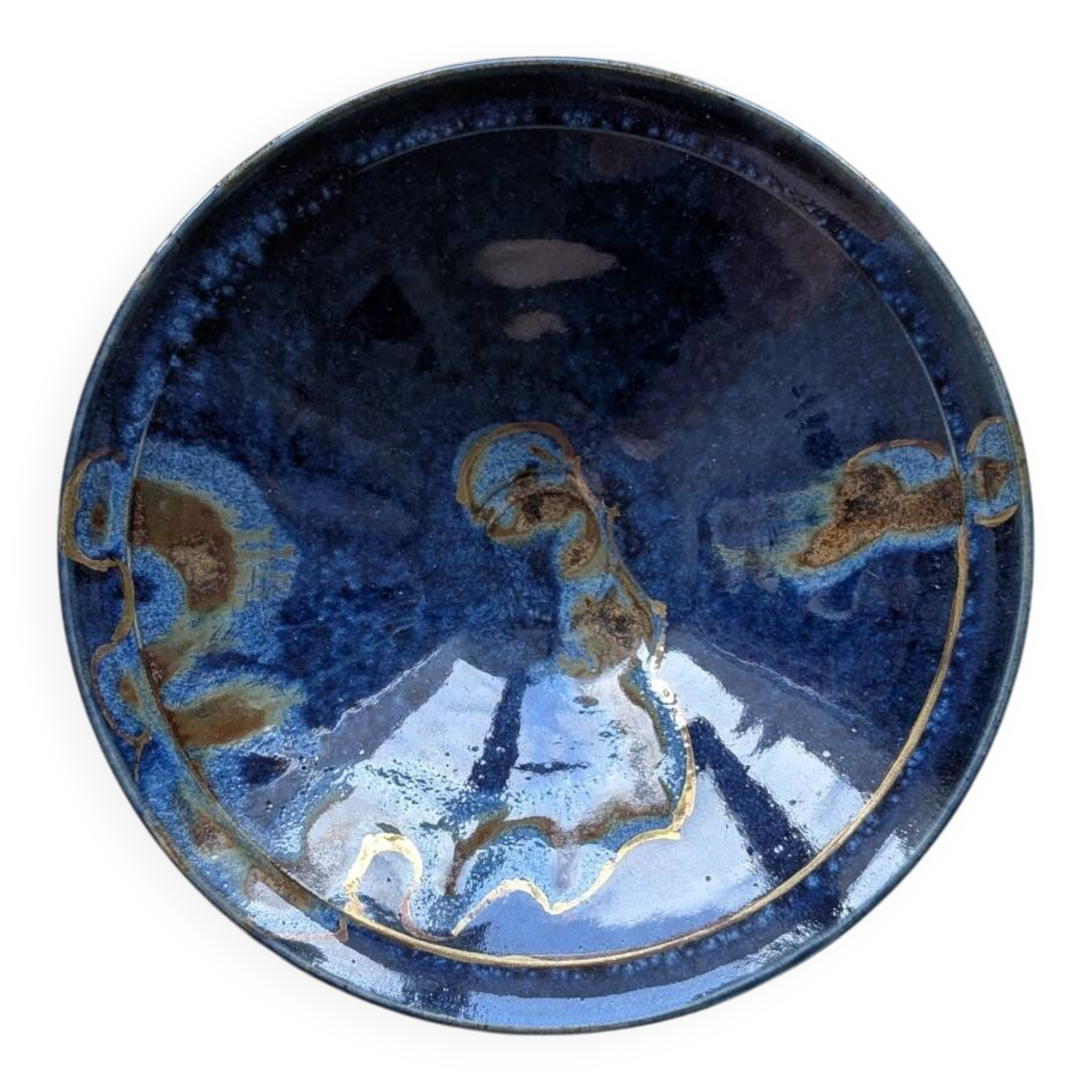 Signed glazed ceramic cup – vintage