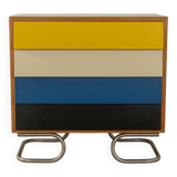 Commode colorée des années 50