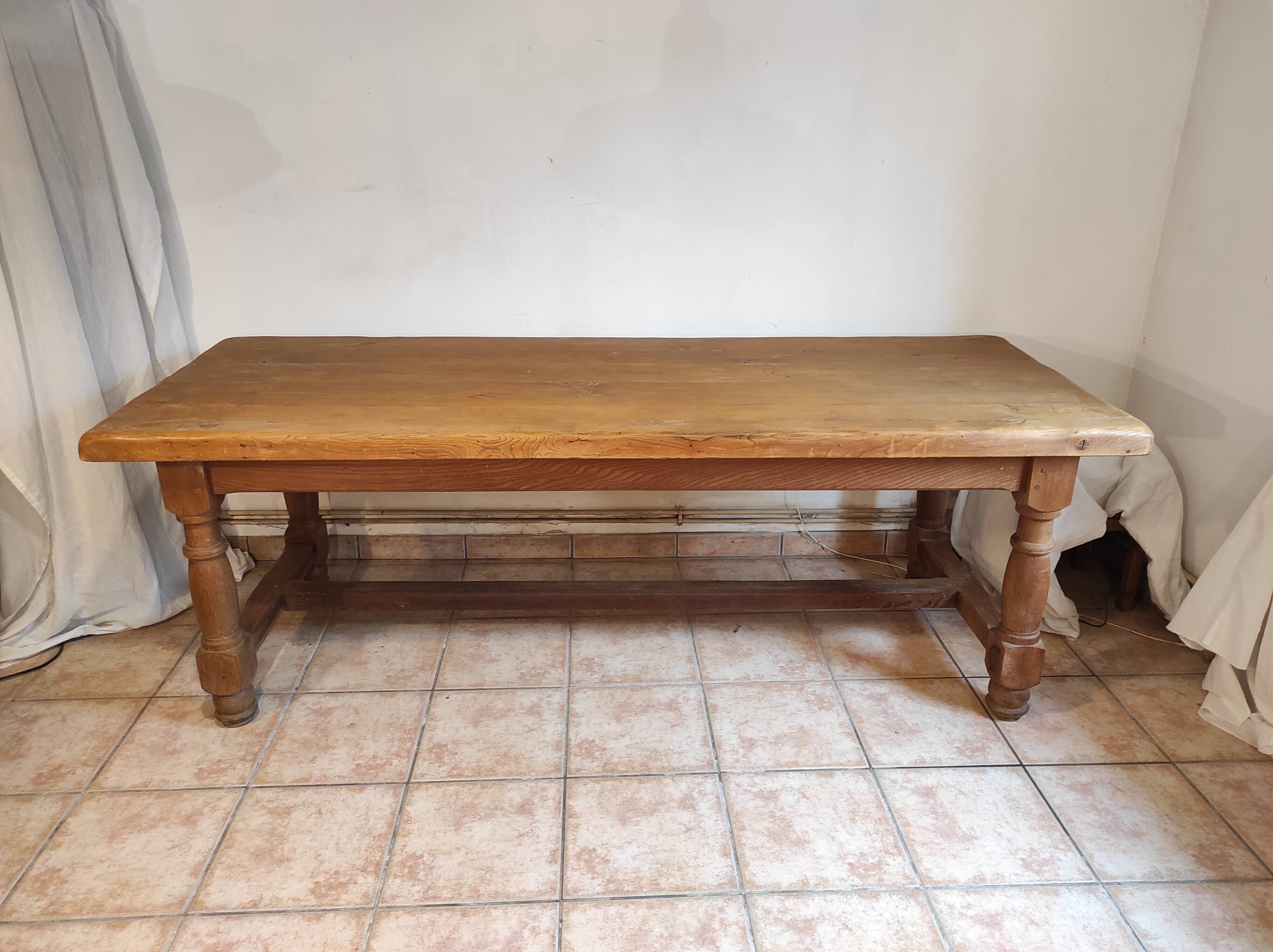 Oak farmhouse table