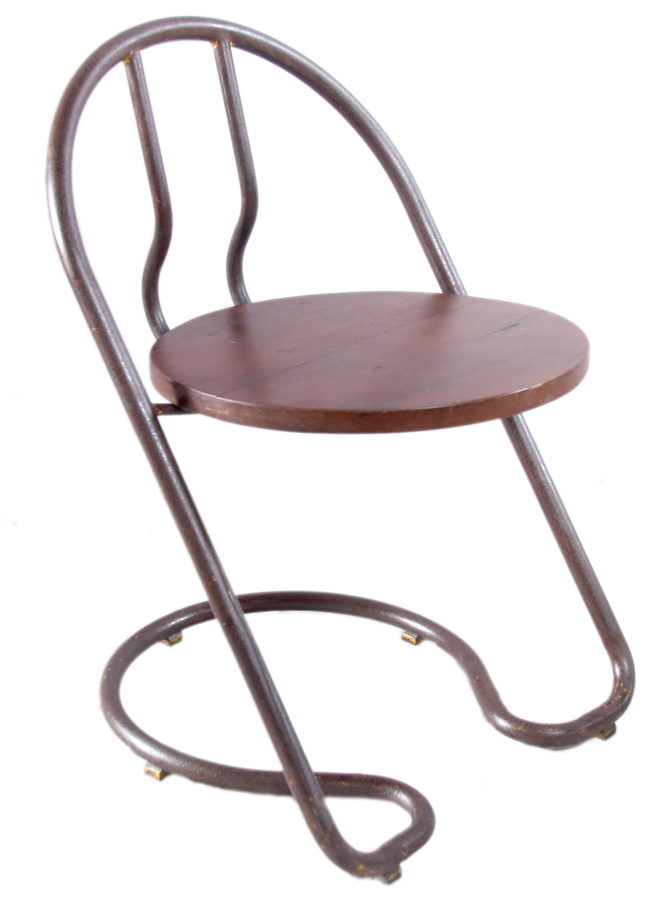 Industrial metal chair