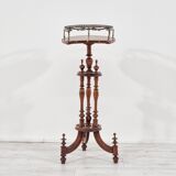 Table d’appoint, meuble bar ancien avec service en verre, Italie