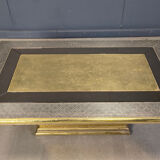 Gony Nava etched brass coffee table, 1970s