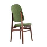 Ensemble de 6 chaises de salle à manger en teck hollandais design vintage