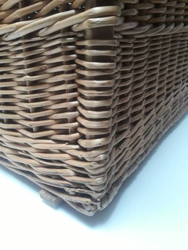 Wicker trunk L75xH53xD48 vintage