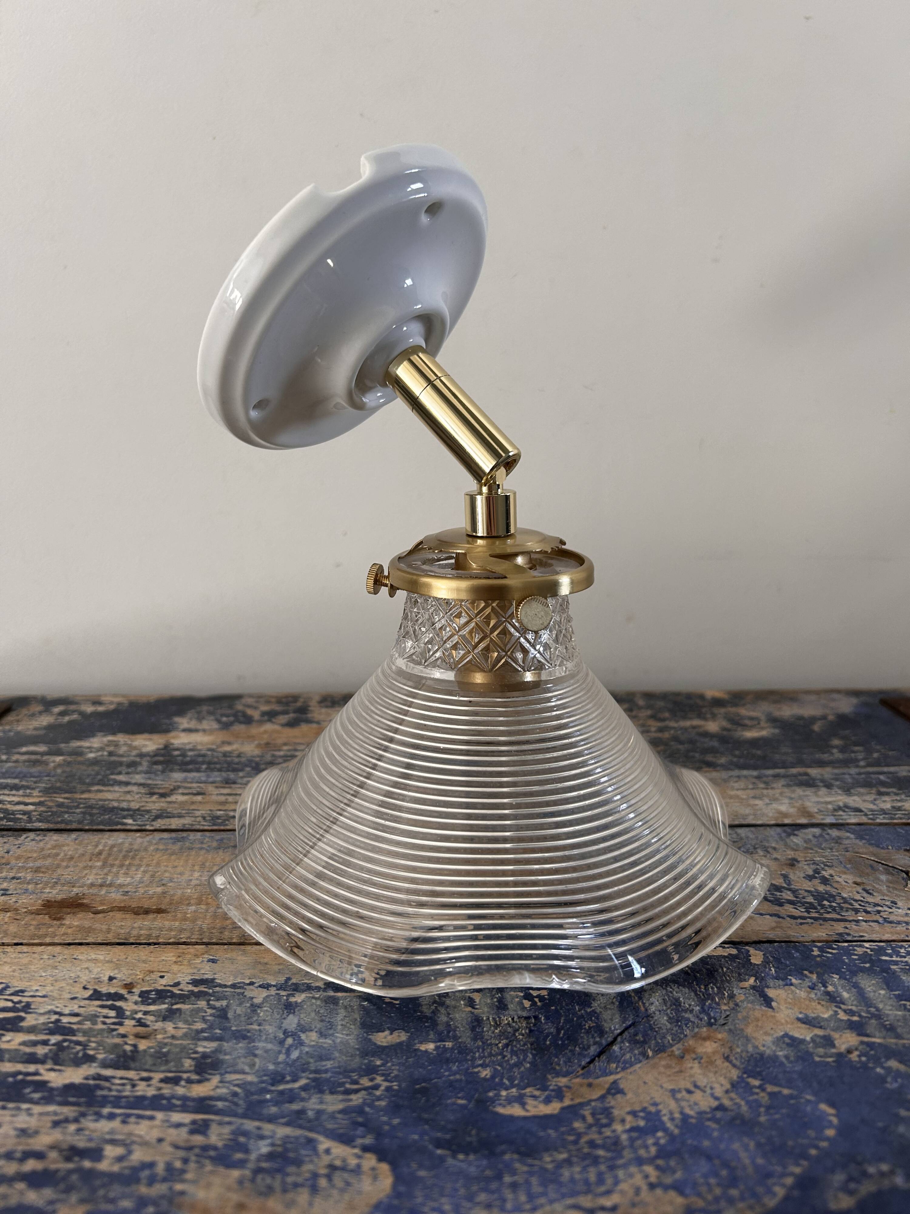 Old tulip wall light