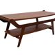 Vintage coffee table teak veneer 1960s design